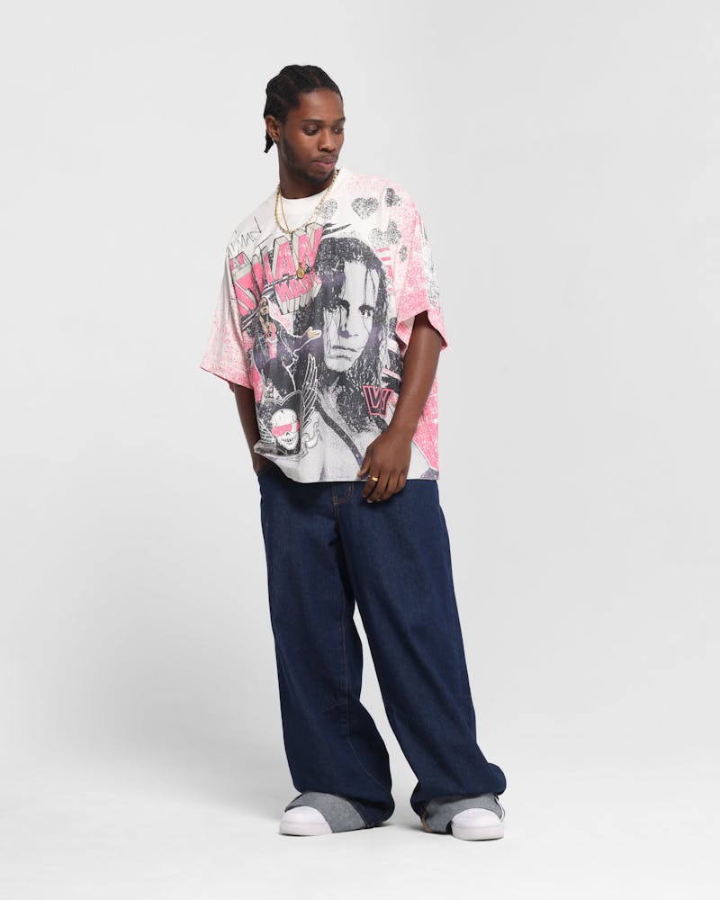 Culture Kings X WWE Bret 'The Hit Man' Hart All Over Print T-Shirt White