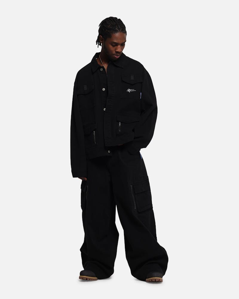 Loiter Combat Utility Jacket Washed Black