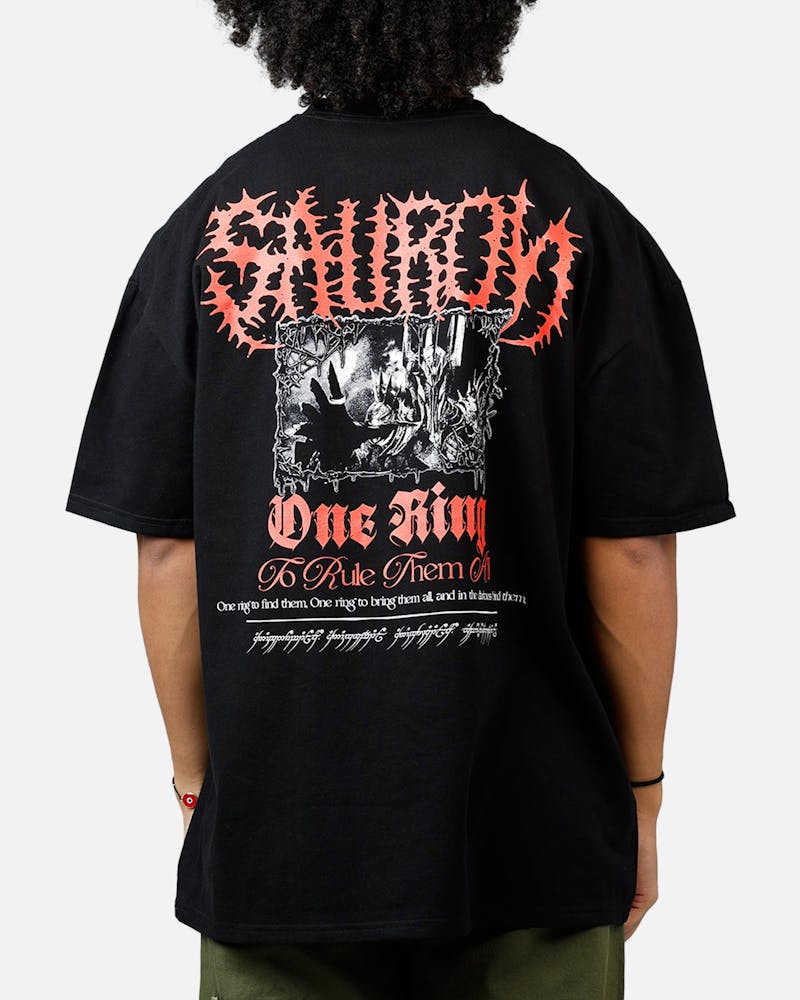 American Thrift X The Lord Of The Rings Sauron Heavyweight T-Shirt Black