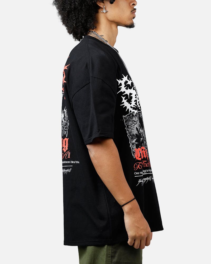 American Thrift X The Lord Of The Rings Sauron Heavyweight T-Shirt Black