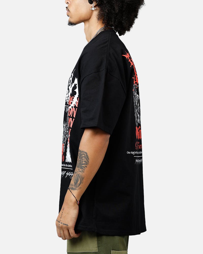 American Thrift X The Lord Of The Rings Sauron Heavyweight T-Shirt Black