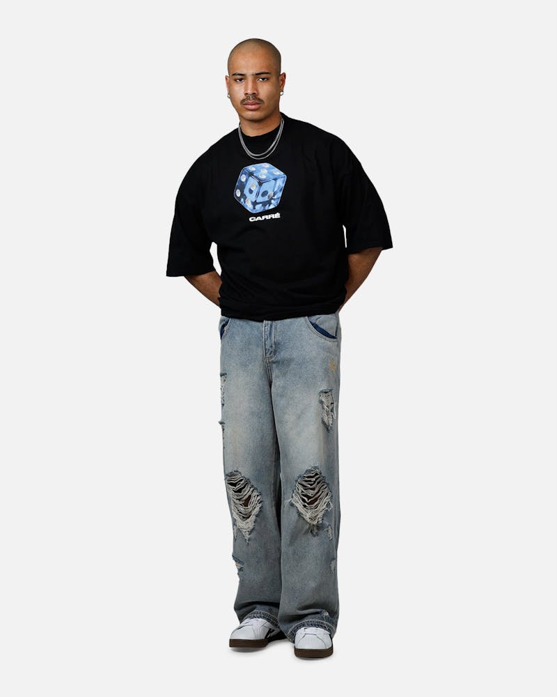 Carre Die Mock T-Shirt Black