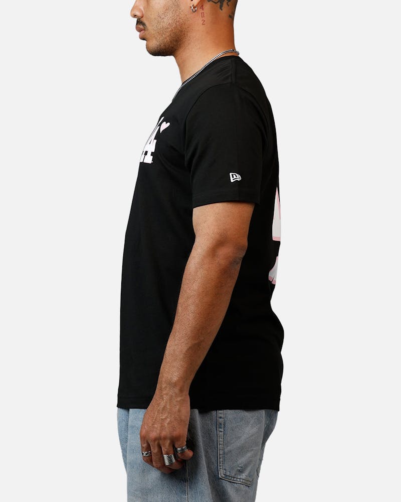 New Era Los Angeles Dodgers Heart T-Shirt Black