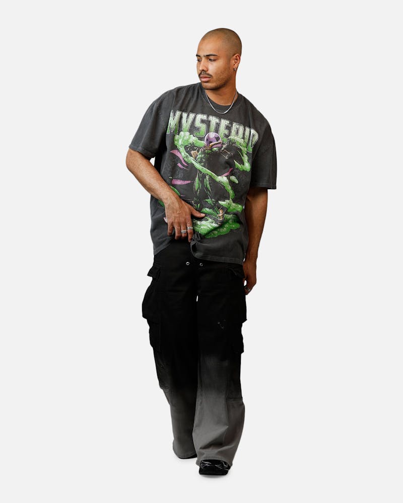 Goat Crew Marvel Sinister Six Mysterio Heavyweight T-Shirt Black Wash