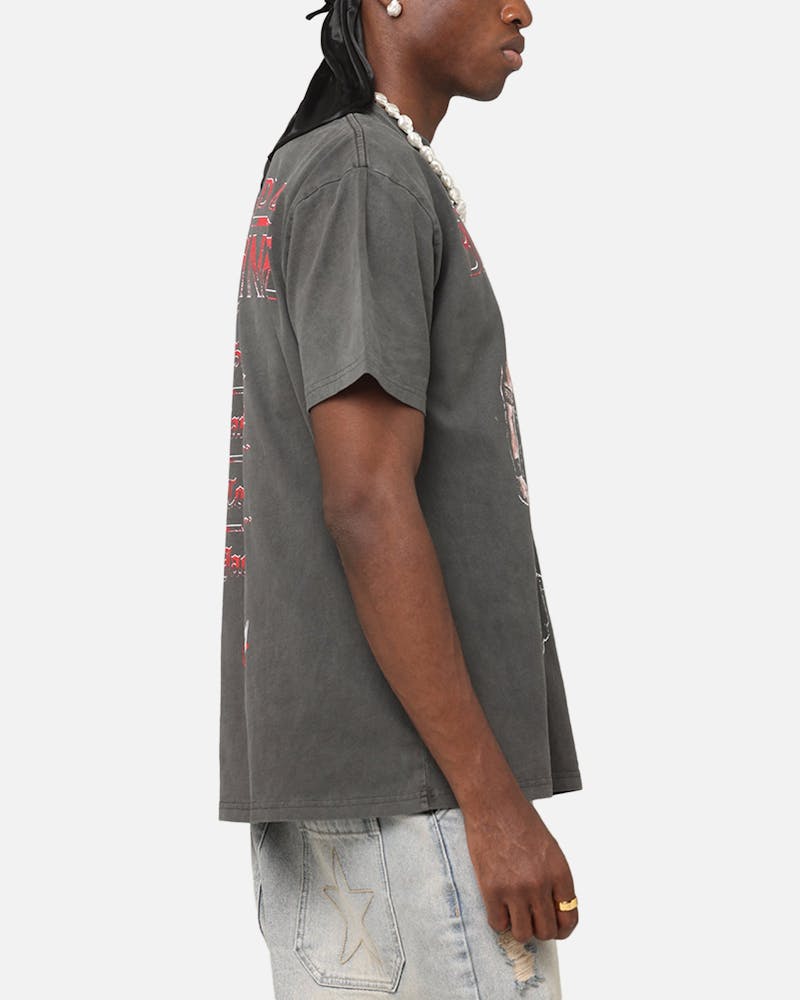 Culture Kings X WWE The Bloodline Heavyweight T-Shirt Black Wash