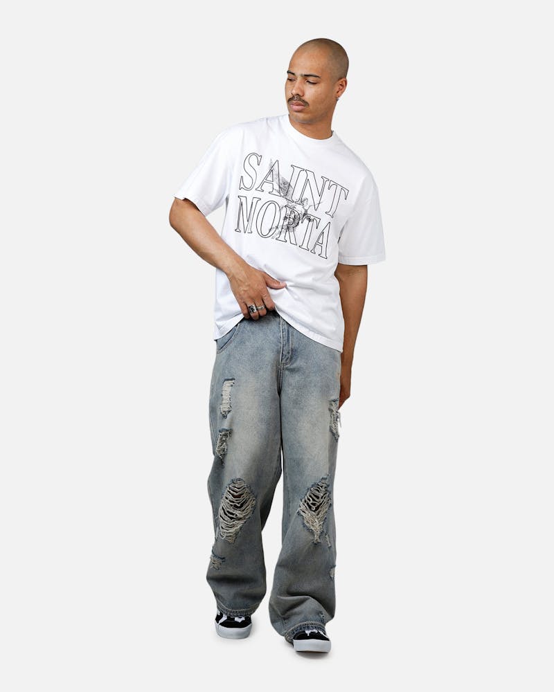 Saint Morta Angelic Drop Shoulder T-Shirt White