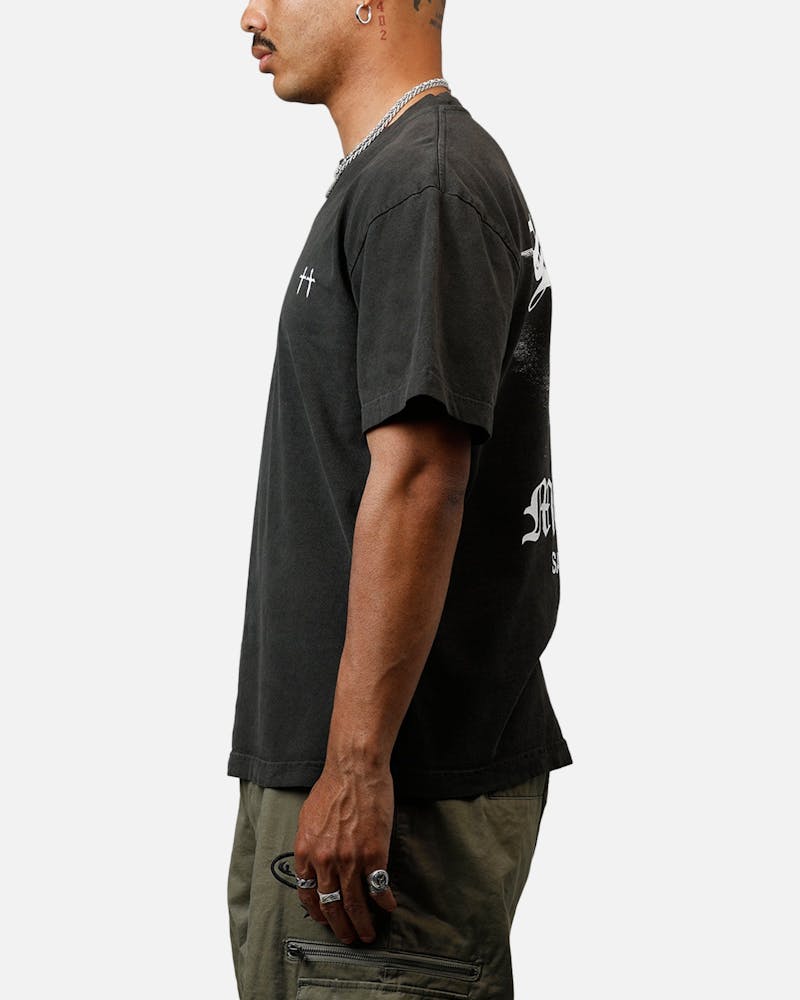 Saint Morta Maiden Boxy T-Shirt Black Wash