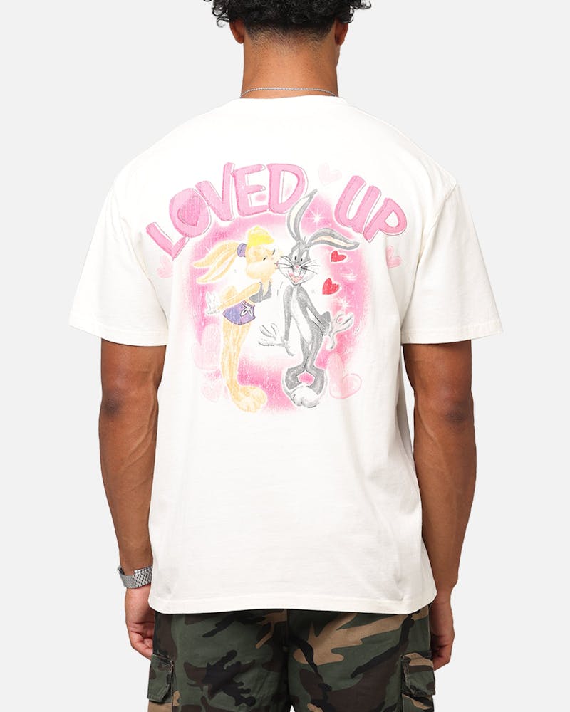 Goat Crew X Warner Bros. Looney Tunes In Love Looney Heavyweight T-Shirt Off White
