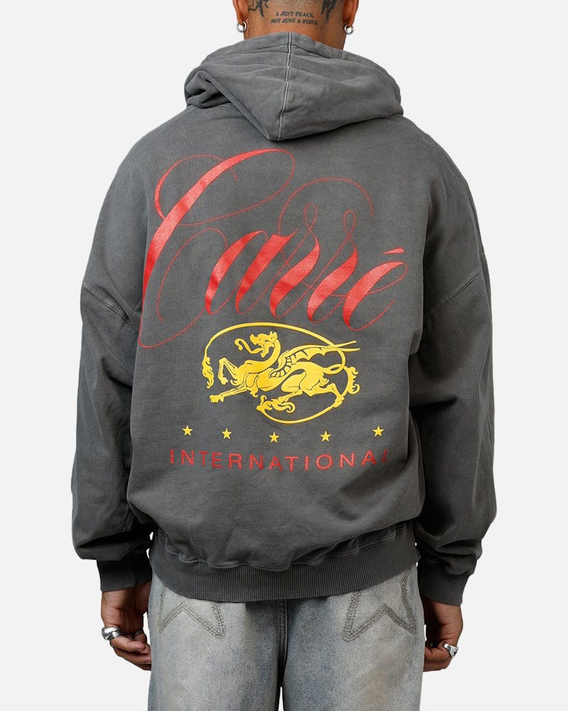 Carre Golden Scale Premium Hoodie Washed Charcoal