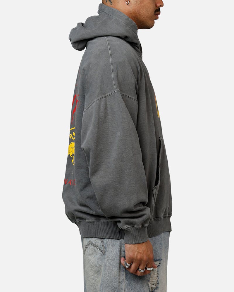Carre Golden Scale Premium Hoodie Washed Charcoal