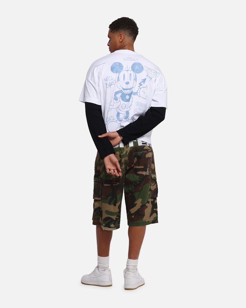 American Thrift Disney Mickey Prototype II Long Sleeve T-Shirt White