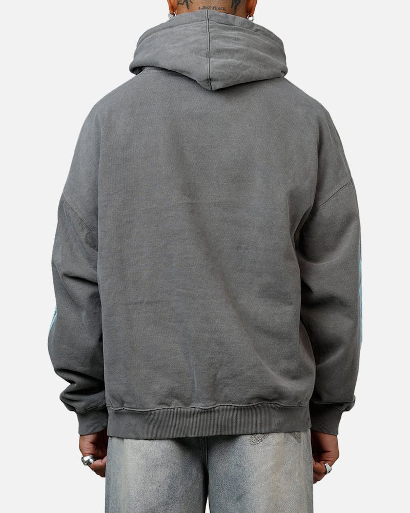 American Thrift X Lord Of The Rings The Balrog Premium Hoodie Washed Charcoal