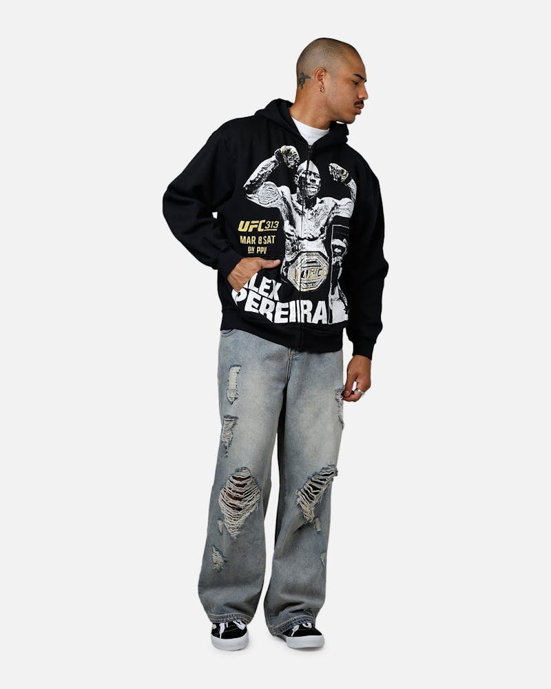 UFC By Culture Kings Alex Pereira 313 Zip-Up Hoodie Black