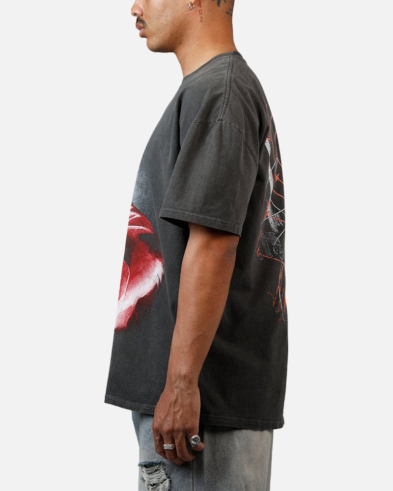American Thrift Marvel Daredevil Face Heavyweight T-Shirt Black Wash