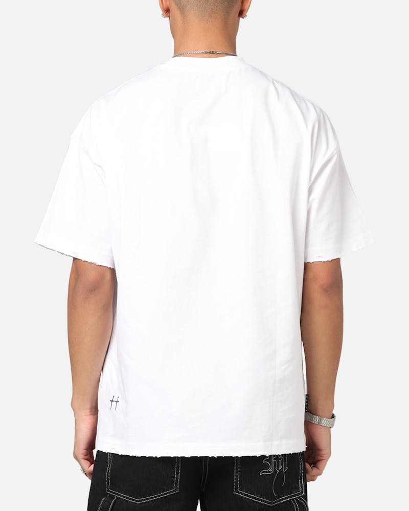Saint Morta Fray Boxy T-Shirt White