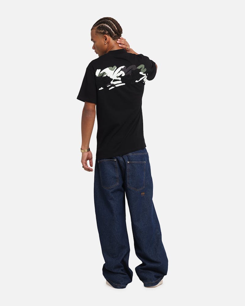 Carre Tag Mockneck T-Shirt Black