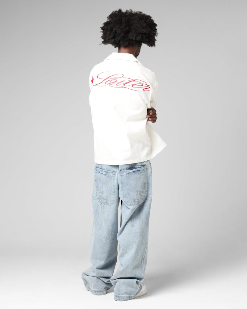 Loiter Daytona Button Up Shirt White