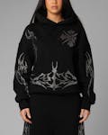 Loiter Opaque Rhinestone Premium Hoodie Black