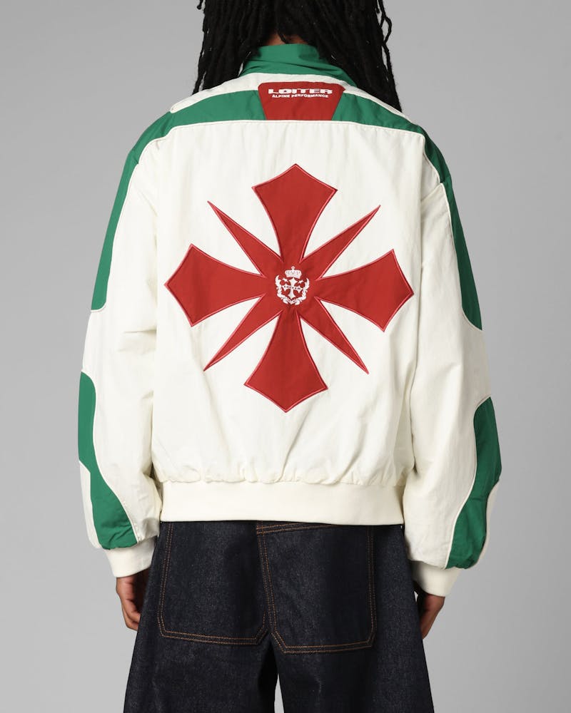 Loiter Club Classic Track Jacket White/Green