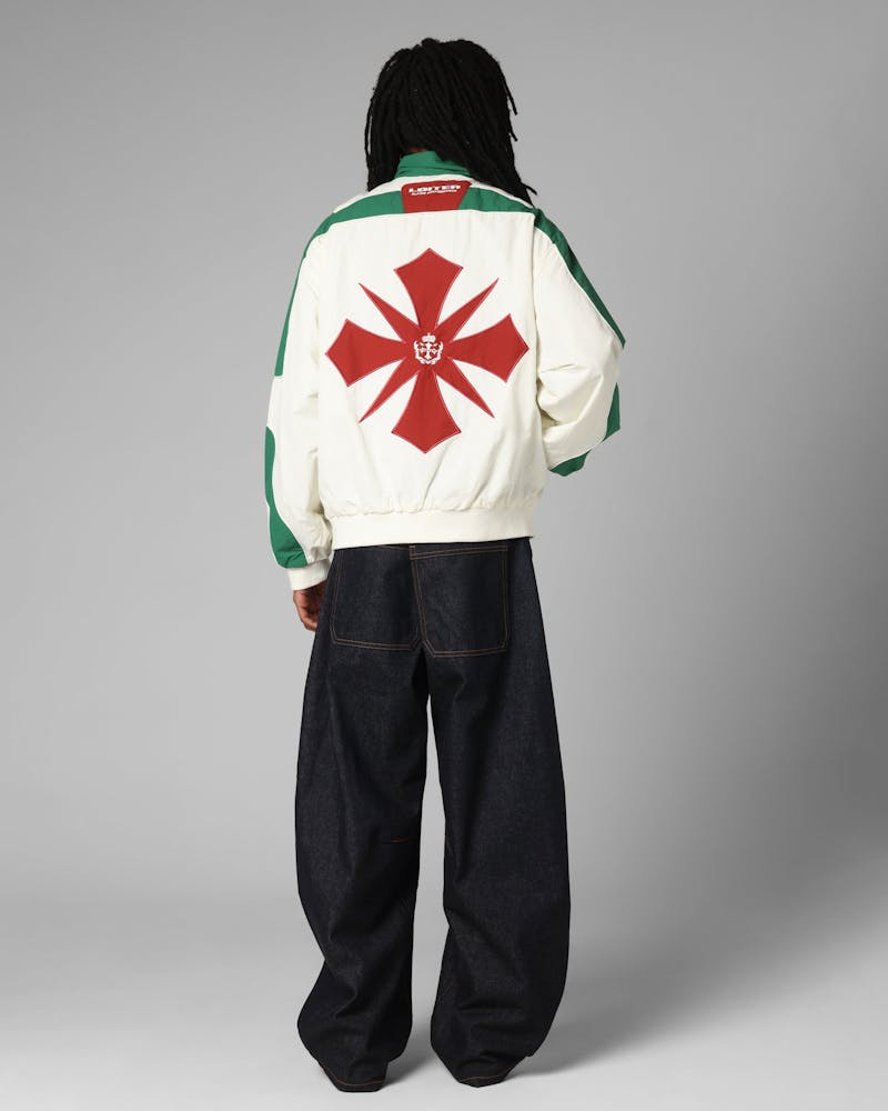 Loiter Club Classic Track Jacket White/Green