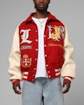 Loiter Heaven Varsity Jacket Black/Off White