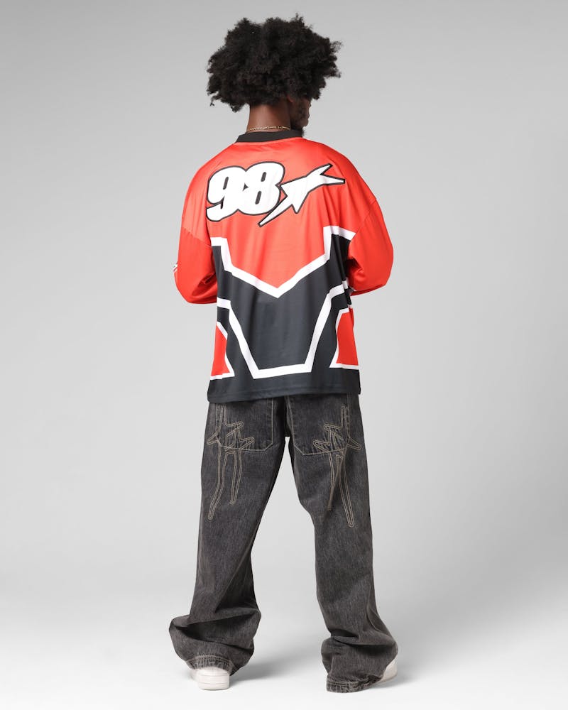 Loiter Thrill Racing Long Sleeve T-Shirt Red