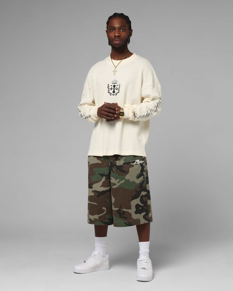 Loiter Purity Thermal Long Sleeve T-Shirt Off White