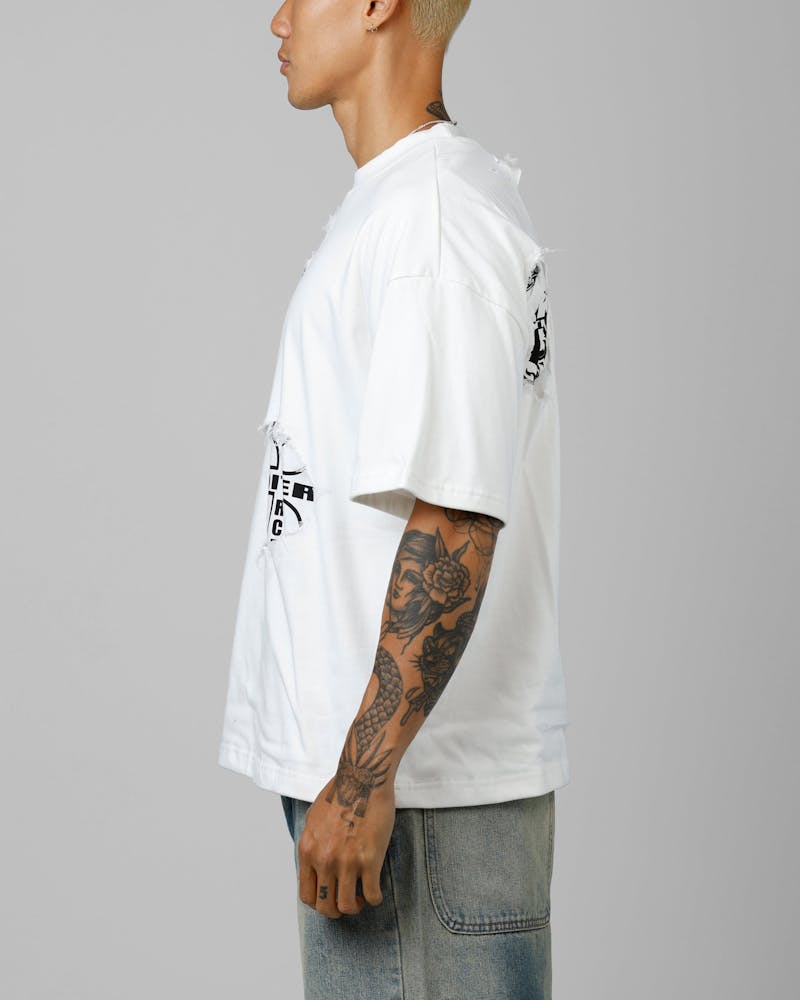 Loiter Destruction T-Shirt Off White