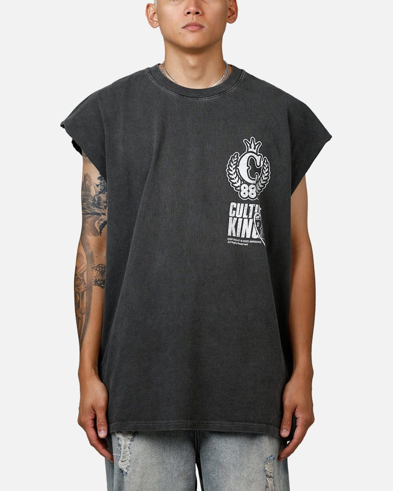 Culture Kings X 88Rising Degrees Muscle T-Shirt Black Wash