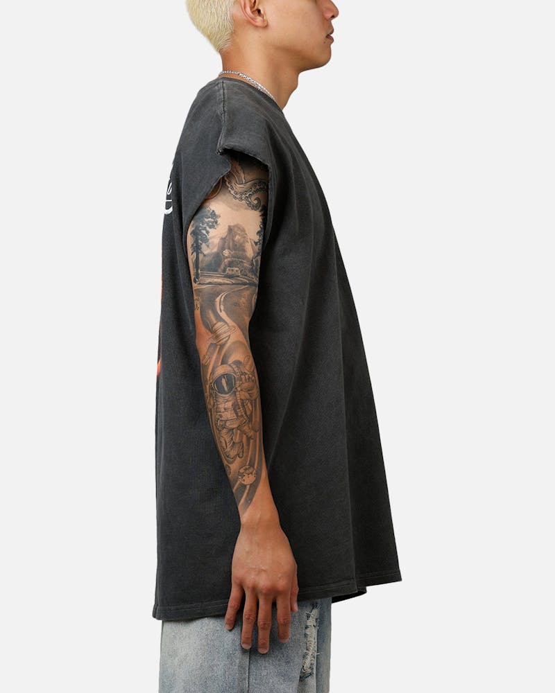 Culture Kings X 88Rising Degrees Muscle T-Shirt Black Wash