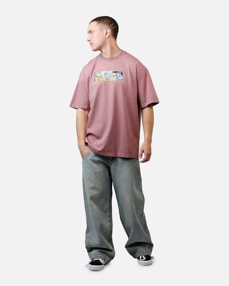 73 Studio X Cartoon Network Ed Edd N Eddy Grail Vintage T-Shirt Ash Rose