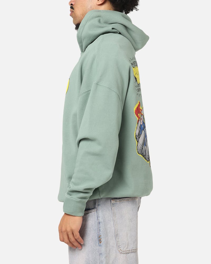 73 Studio Marvel Fantastic Four Doctor Doom Villain Hoodie Washed Green