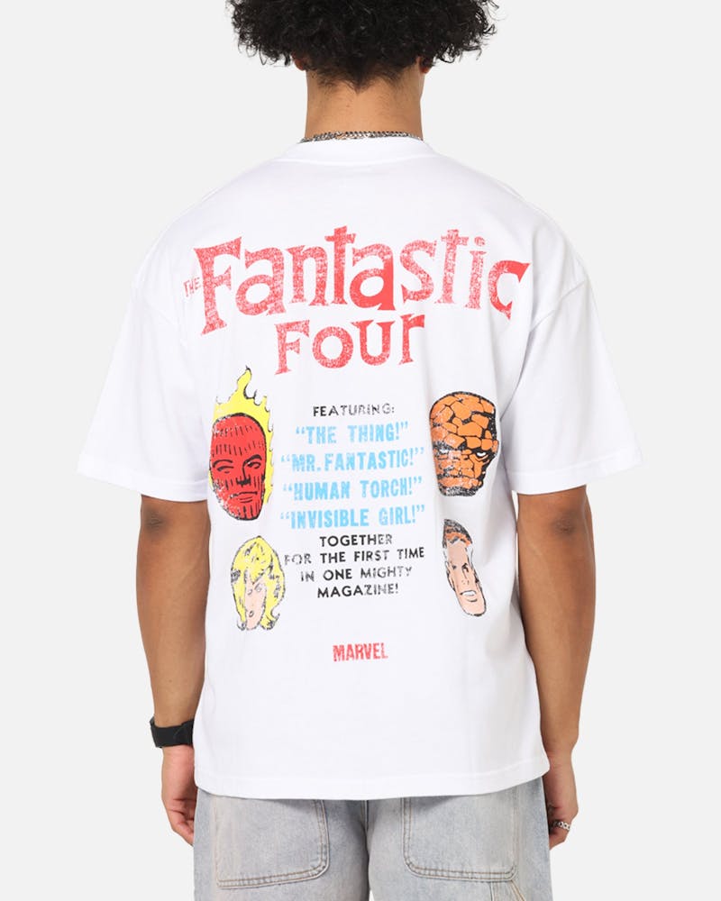 73 Studio Marvel Fantastic Four Group T-Shirt White