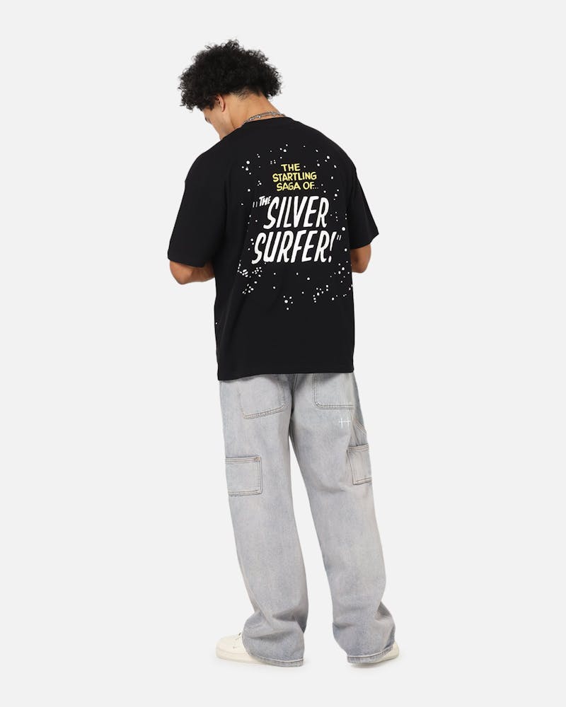 73 Studio Marvel Fantastic Four Silver Surfer Saga T-Shirt Black