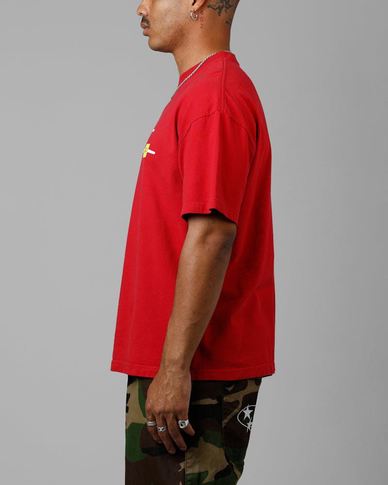 Loiter Hybrid T-Shirt Red