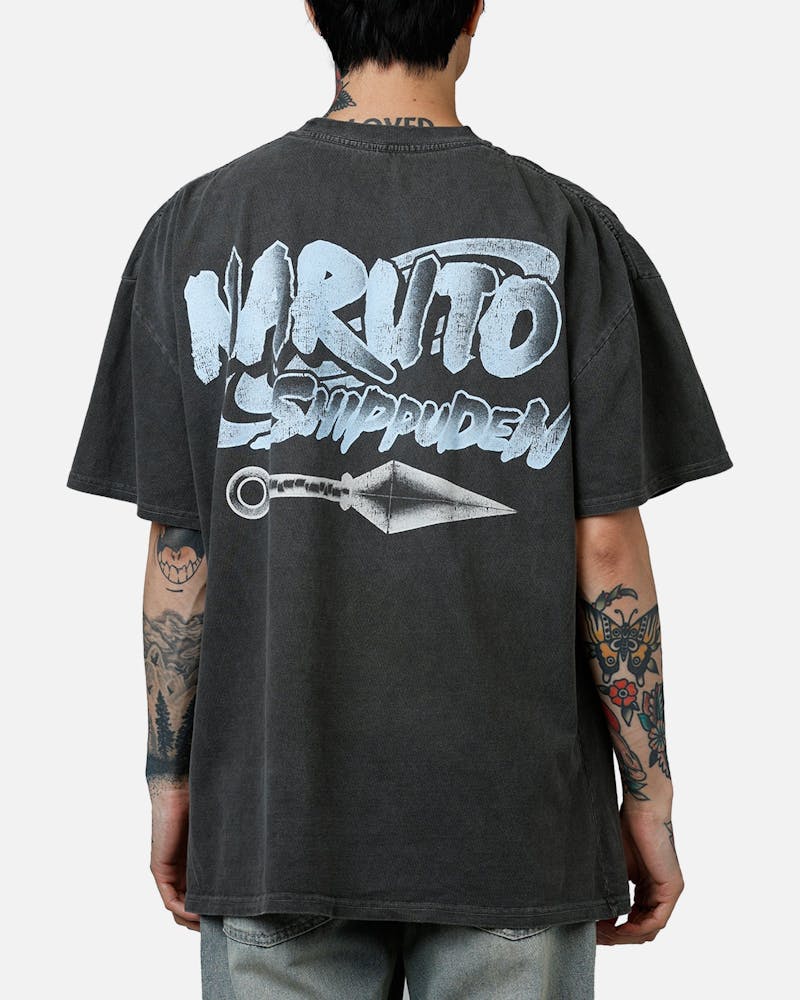 73 Studio X Naruto Naruto Shippuden Heavyweight T-Shirt Black Wash