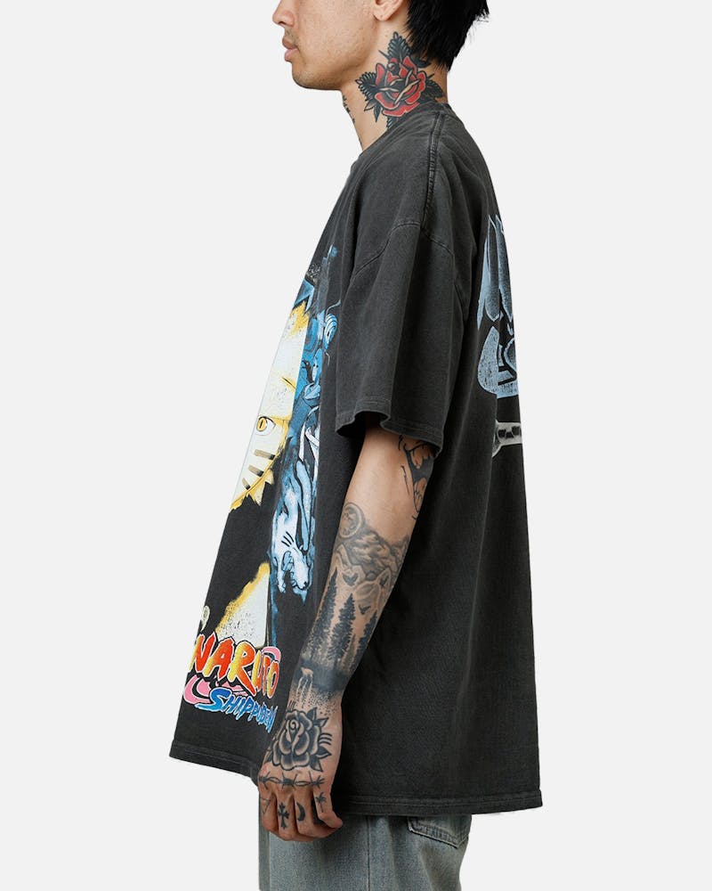 73 Studio X Naruto Naruto Shippuden Heavyweight T-Shirt Black Wash
