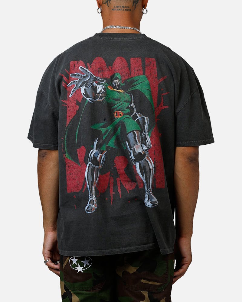 American Thrift Marvel Doctor Doom Heavyweight T-Shirt Black Wash