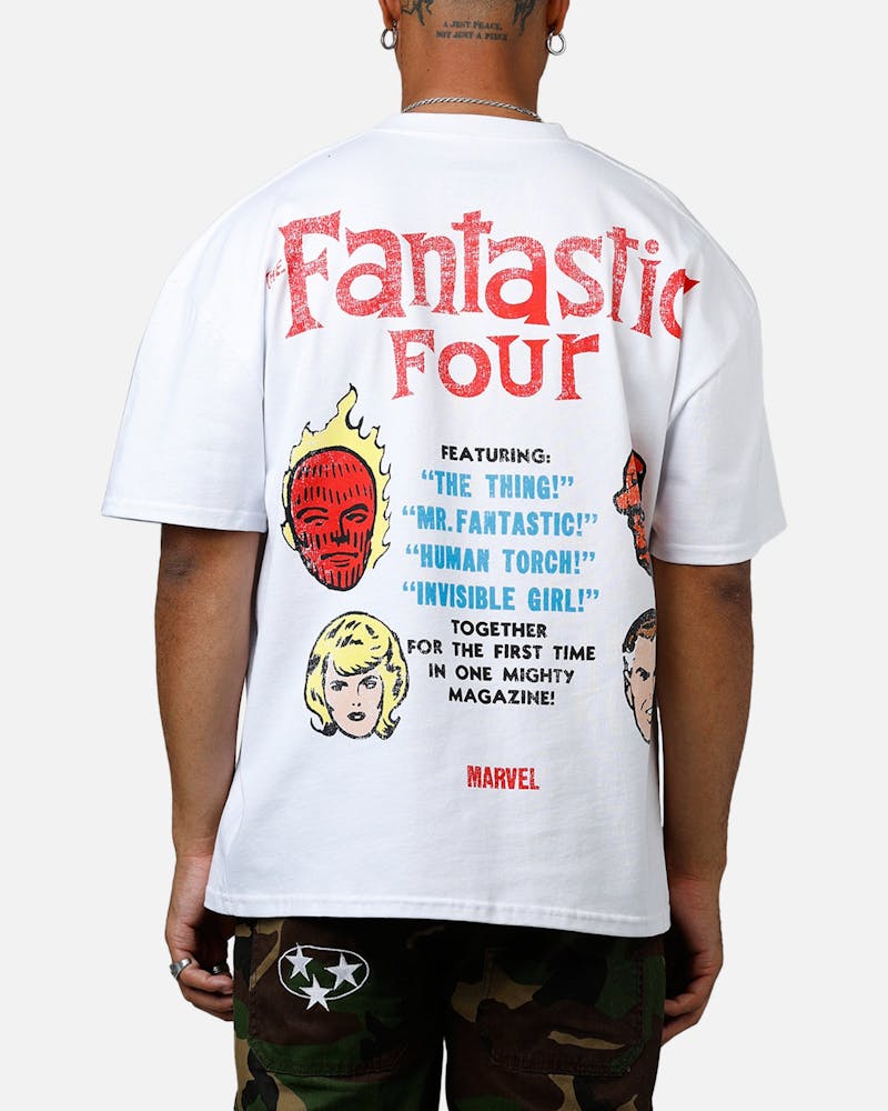 American Thrift Marvel Fantastic Four Group Vintage T-Shirt White