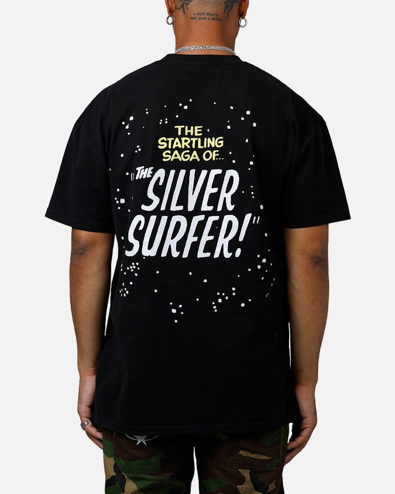 American Thrift Marvel Fantastic Four Silver Surfer Vintage T-Shirt Black