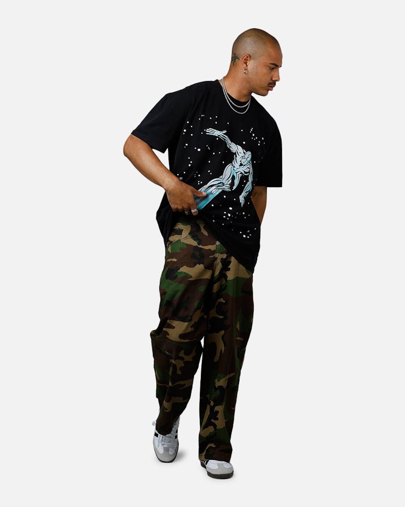 American Thrift Marvel Fantastic Four Silver Surfer Vintage T-Shirt Black