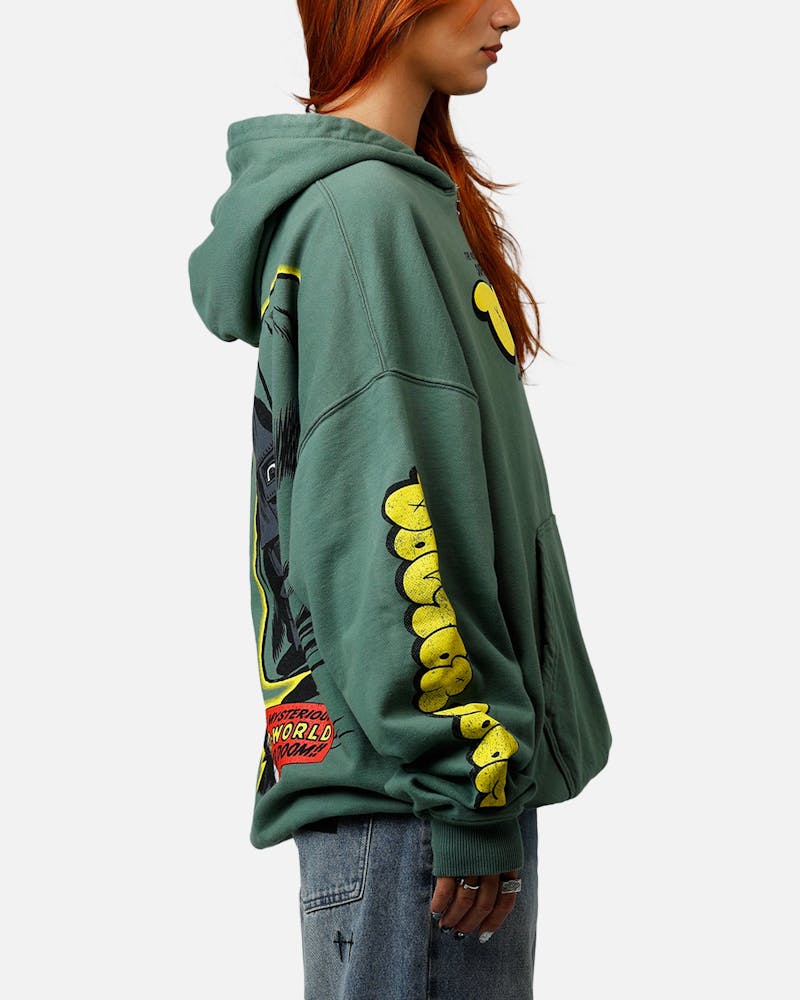 American Thrift Marvel Fantastic Four Doctor Doom Villian Premium Hoodie Green