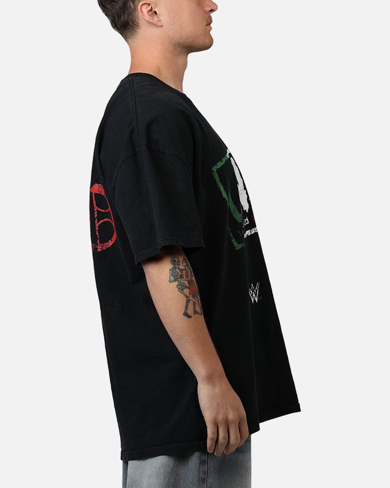 Culture Kings X WWE LWO Logo T-Shirt Black
