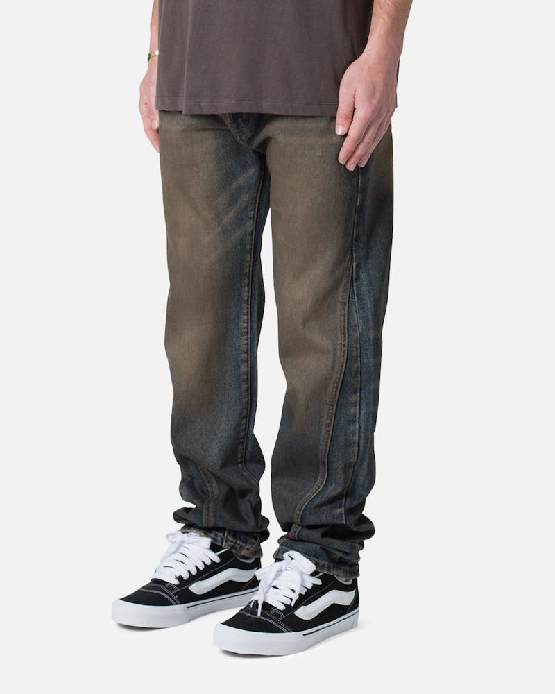 MNML V380 Baggy Denim Jeans Rust