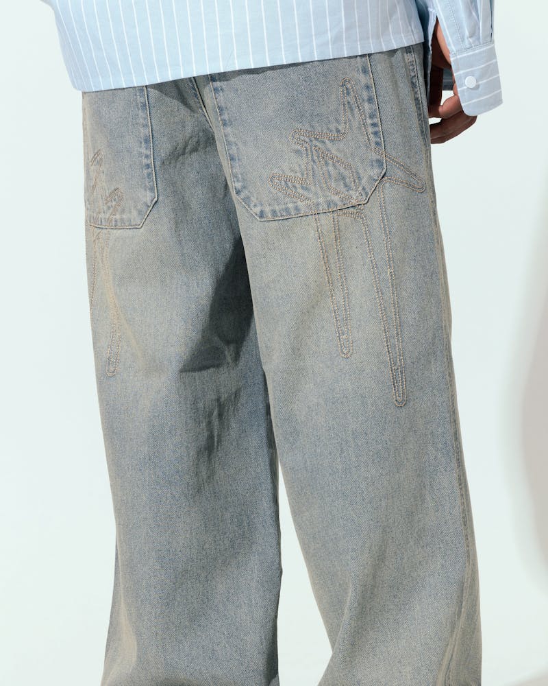 Loiter Star Born Jeans Washed Blue