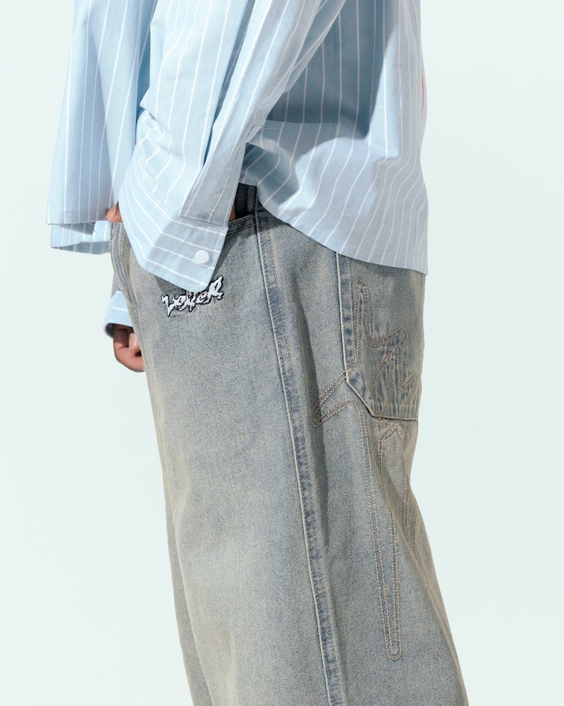 Loiter Star Born Jeans Washed Blue