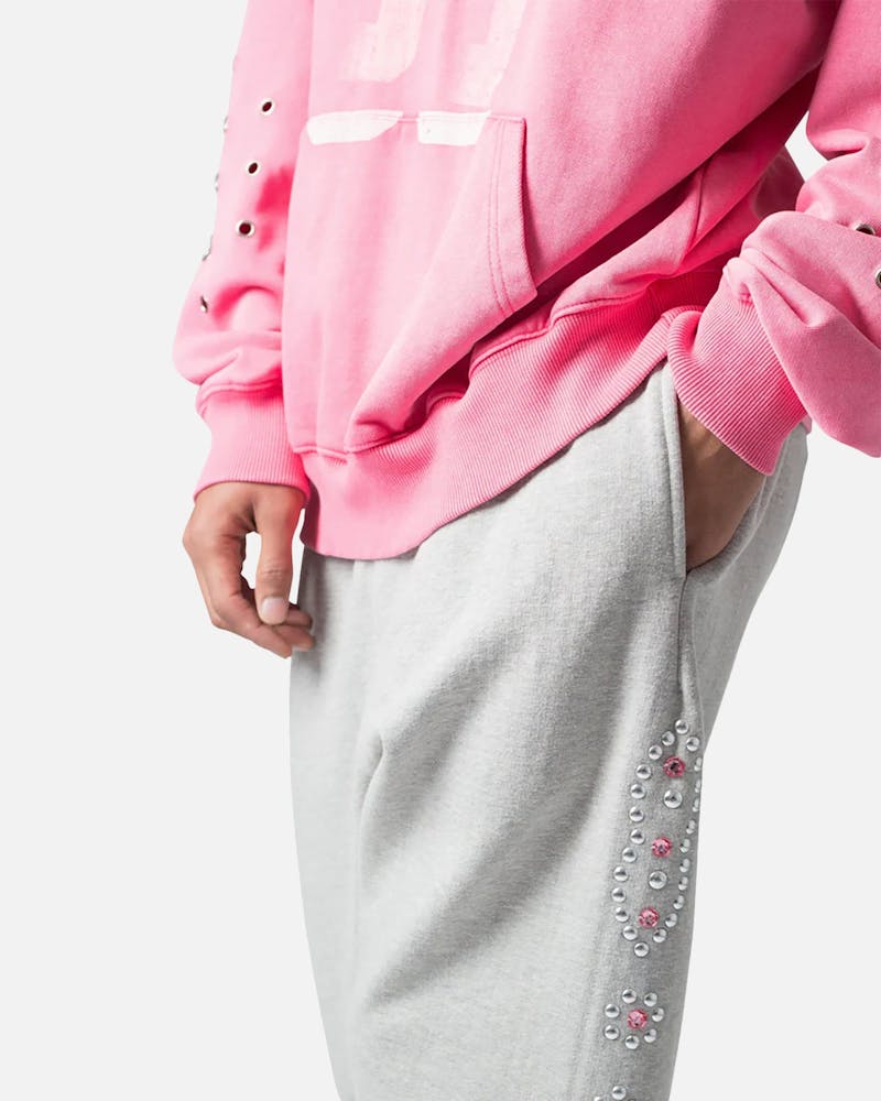 MNML West Studded Baggy Sweatpants Grey