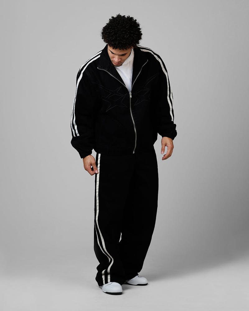 Loiter Track Star Denim Jeans Black