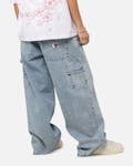 Carre Baggy Carpenter Jeans Mid Blue Denim