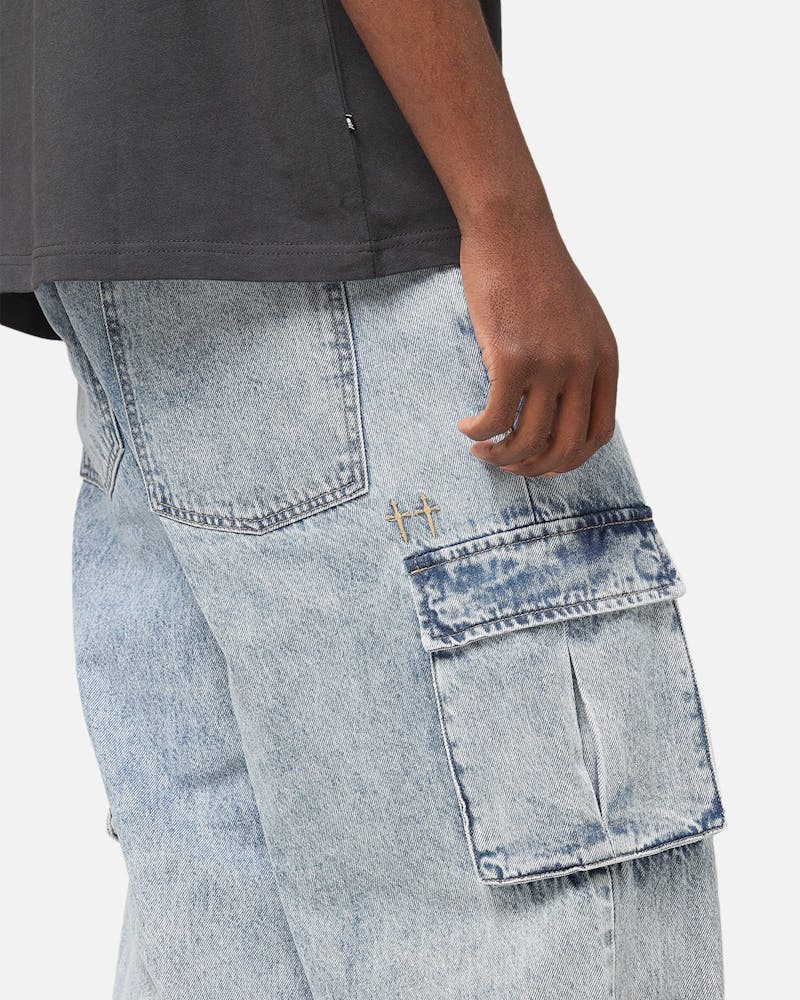 Saint Morta Cargo Jeans Light Blue